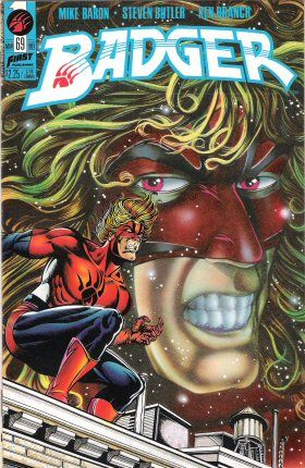 Badger, Vol. 1 When Badger Howls |  Issue#69 | Year:1991 | Series:  | Pub: First Comics |