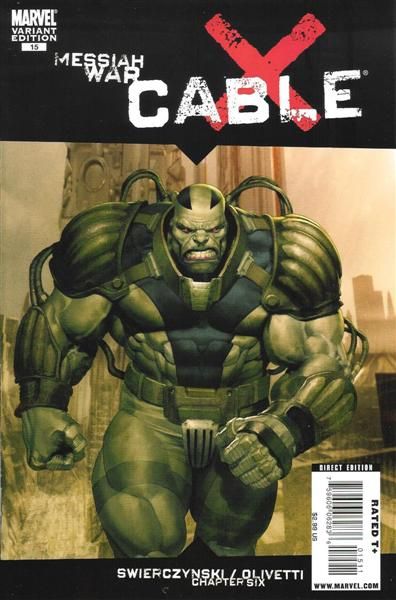 Cable, Vol. 2 Messiah War - Chapter Six |  Issue#15B | Year:2009 | Series:  | Pub: Marvel Comics | Ariel Olivetti Variant Cover