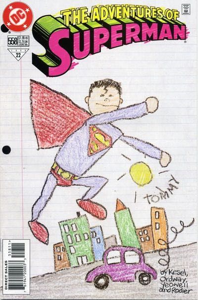 The Adventures of Superman Another Typical Day |  Issue#558A | Year:1998 | Series: Superman | Pub: DC Comics | Direct Edition