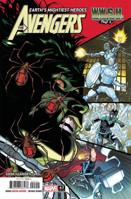 The Avengers, Vol. 8 World War She-Hulk, Part Two |  Issue#47A | Year:2021 | Series: Avengers | Pub: Marvel Comics | Javier Garrón Regular
