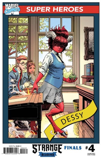 Strange Academy: Finals  |  Issue#4C | Year:2023 | Series:  | Pub: Marvel Comics | Dustin Weaver Trading Card Cover