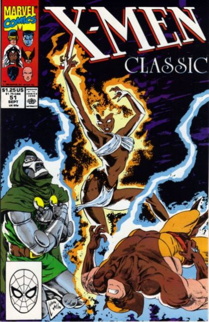 X-Men Classic Rogue Storm! |  Issue#51A | Year:1990 | Series: X-Men | Pub: Marvel Comics