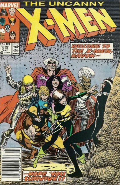 Uncanny X-Men, Vol. 1 Where Duty Lies |  Issue#219B | Year:1987 | Series: X-Men | Pub: Marvel Comics |