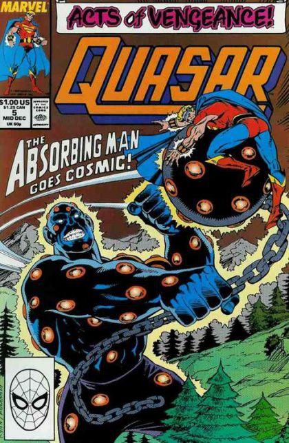Quasar Acts of Vengeance - The Absorption Principle |  Issue#5A | Year:1989 | Series: Quasar | Pub: Marvel Comics | Direct Edition