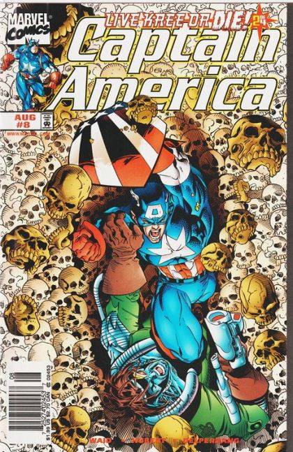 Captain America, Vol. 3 Live Kree or Die! - Part 2: Stuck in the Middle |  Issue#8B | Year:1998 | Series: Captain America | Pub: Marvel Comics | Newsstand Edition