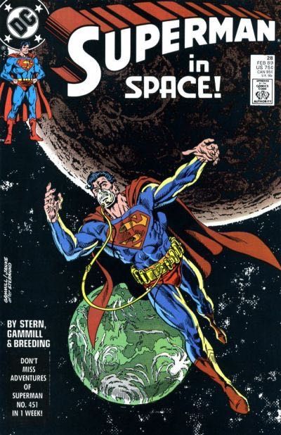 Superman, Vol. 2 Superman in Exile |  Issue#28A | Year:1988 | Series: Superman | Pub: DC Comics | Direct Edition