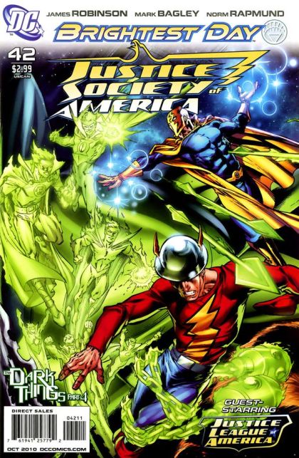 Justice Society of America, Vol. 3 Brightest Day - The Dark Things, Part Four |  Issue#42A | Year:2010 | Series: JSA | Pub: DC Comics | Mark Bagley & Jesus Merino Regular Cover