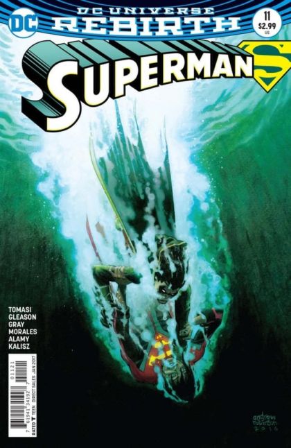 Superman, Vol. 4 In the Name of the Father, World's Smallest |  Issue#11B | Year:2016 | Series: Superman | Pub: DC Comics | Andrew Robinson Variant