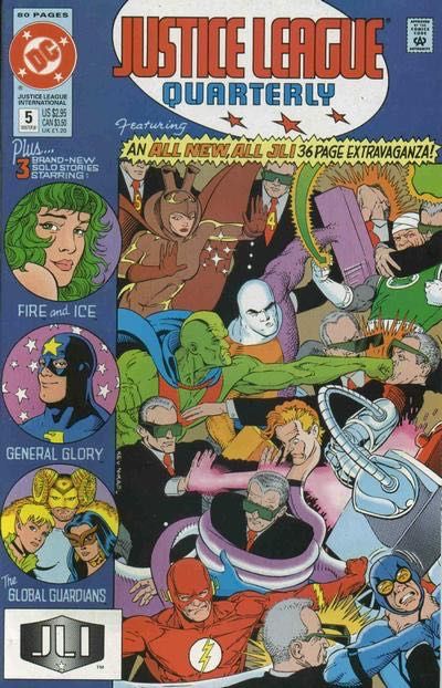 Justice League Quarterly Be Careful What You Wish For! / Light Housekeeping / An Old Beginning / Jillion Dollar Legs |  Issue#5A | Year:1991 | Series: JLA | Pub: DC Comics | Direct Edition