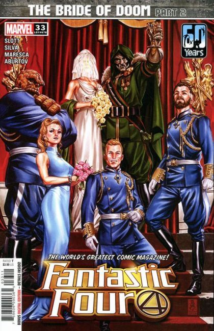 Fantastic Four, Vol. 6 Bride Of Doom, Royal Wedding |  Issue#33A | Year:2021 | Series: Fantastic Four | Pub: Marvel Comics | Mark Brooks Regular Cover