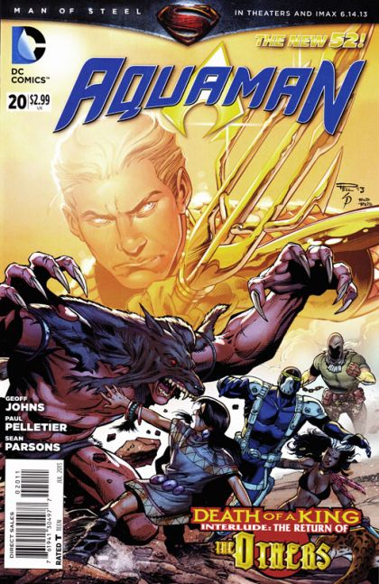 Aquaman, Vol. 7 Death Of A King, Interlude:  Skinwalkers |  Issue#20A | Year:2013 | Series: Aquaman | Pub: DC Comics | Paul Pelletier Regular Cover