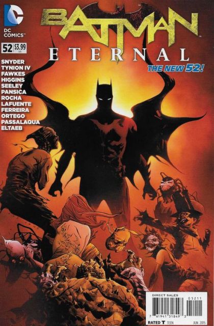 Batman Eternal Eternal |  Issue#52A | Year:2015 | Series: Batman | Pub: DC Comics | Jae Lee Regular