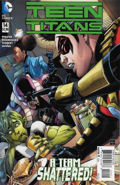Teen Titans, Vol. 5 Aftermath |  Issue#14A | Year:2015 | Series: Teen Titans | Pub: DC Comics | Ethan Van Sciver Regular Cover