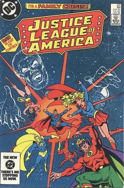 Justice League of America, Vol. 1 Family Crisis, Family Crisis, pt 1 |  Issue#231A | Year:1984 | Series: Justice League | Pub: DC Comics | Direct Edition