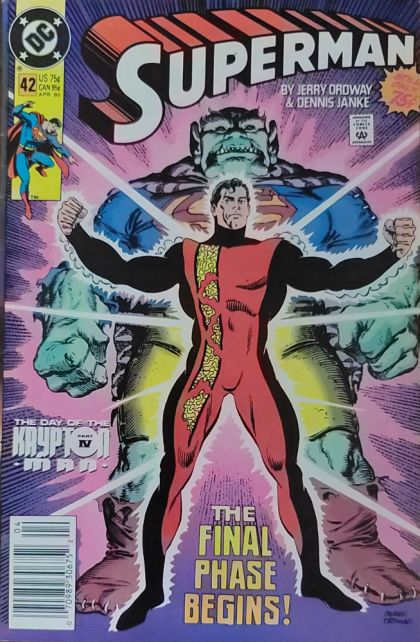 Superman, Vol. 2 The Day of the Krypton Man, Superman |  Issue#42B | Year:1990 | Series: Superman | Pub: DC Comics |