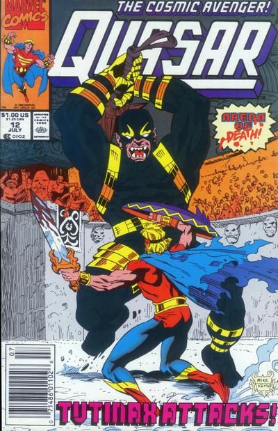 Quasar Games Deviants Play |  Issue#12B | Year:1990 | Series: Quasar | Pub: Marvel Comics | Newsstand Edition