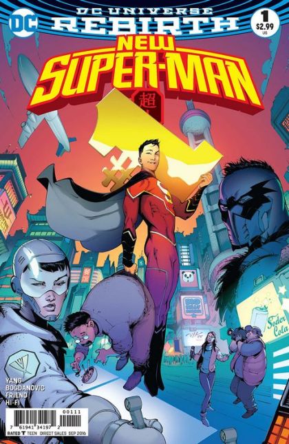 New Super-Man Made in China, Part One |  Issue#1A | Year:2016 | Series:  | Pub: DC Comics | Regular Viktor Bogdanovic Cover