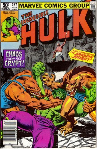 The Incredible Hulk, Vol. 1 Crypt of Chaos! |  Issue#257B | Year:1980 | Series: Hulk | Pub: Marvel Comics | Newsstand Edition