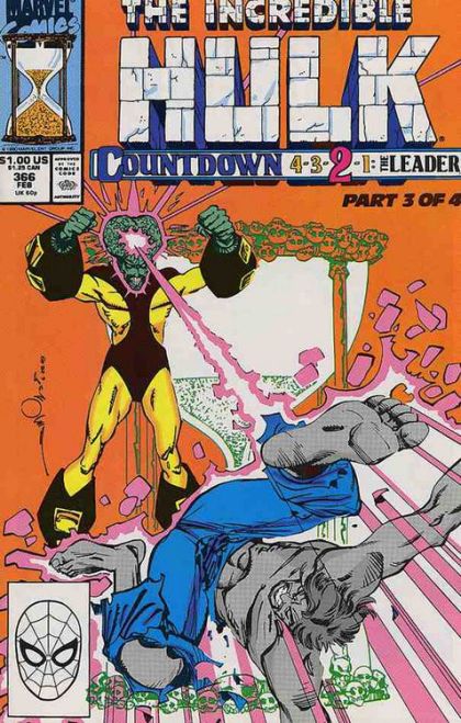 The Incredible Hulk, Vol. 1 Countdown, Part 3: The Leader |  Issue#366A | Year:1989 | Series: Hulk | Pub: Marvel Comics | Direct Edition