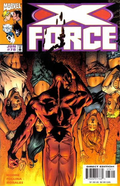 X-Force, Vol. 1 Burning Desires |  Issue#78A | Year:1998 | Series: X-Force | Pub: Marvel Comics | Direct Edition