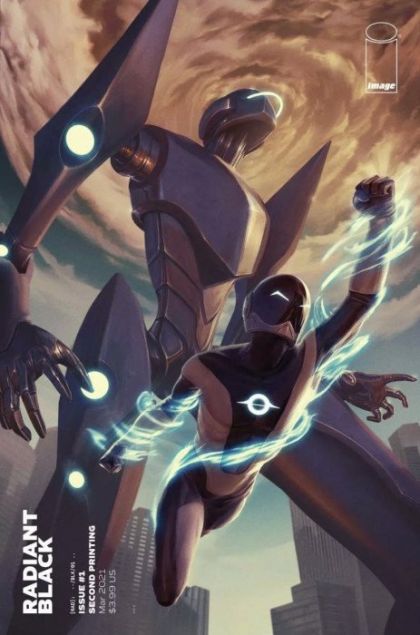 Radiant Black  |  Issue#1N | Year:2021 | Series: Massive-Verse | Pub: Image Comics | 2nd Printing Carlos Dattoli