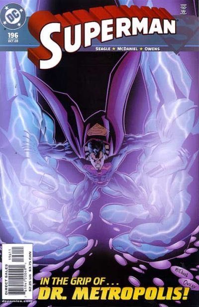 Superman, Vol. 2 Dr. Metropolis |  Issue#196A | Year:2003 | Series: Superman | Pub: DC Comics | Direct Edition