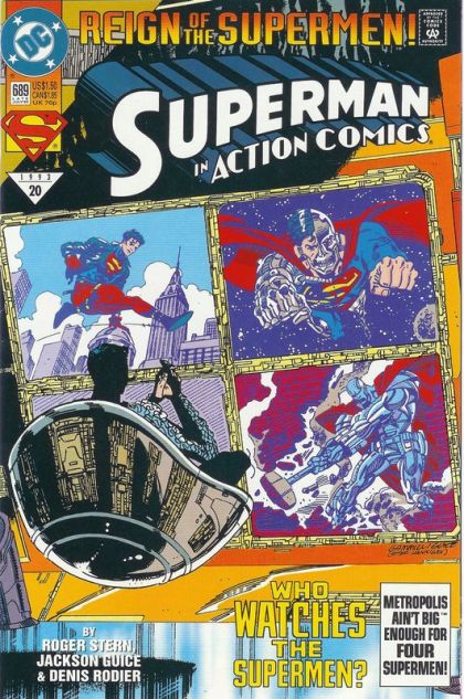 Action Comics, Vol. 1 Reign of the Supermen - Part 9: Who Is The Hero True? |  Issue#689A | Year:1993 | Series:  | Pub: DC Comics | Direct Edition