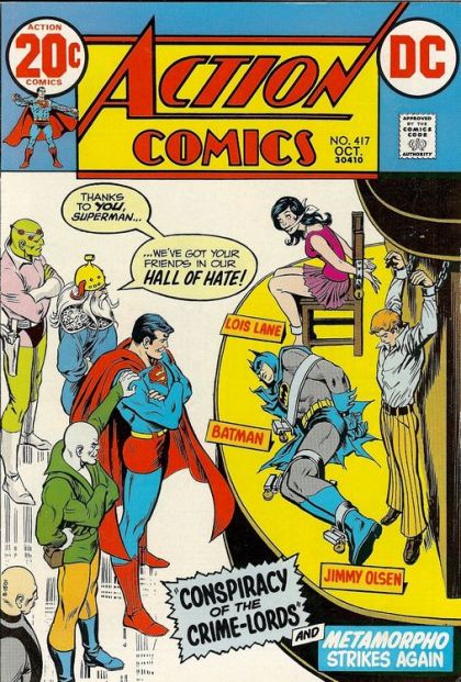 Action Comics, Vol. 1 Conspiracy Of The Crime-Lords! / The Kid And The Corruptors! |  Issue#417 | Year:1972 | Series:  | Pub: DC Comics |