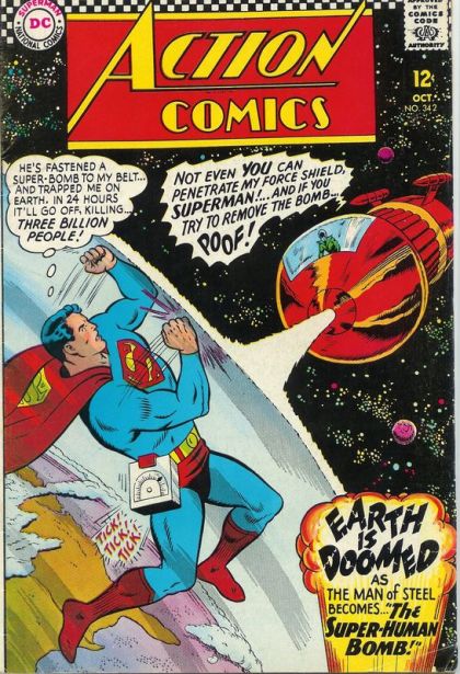 Action Comics, Vol. 1 The Super-Human Bomb! / The Day Supergirl Became An Amazon! |  Issue