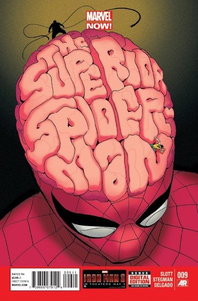 Superior Spider-Man, Vol. 1 Troubled Mind, Part Three: Gray Matters |  Issue#9A | Year:2013 | Series: Spider-Man | Pub: Marvel Comics | Regular Marcos Martin Cover