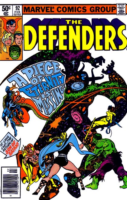 The Defenders, Vol. 1 Eternity...Humanity...Oblivion! |  Issue#92B | Year:1980 | Series: Defenders | Pub: Marvel Comics | Newsstand Edition