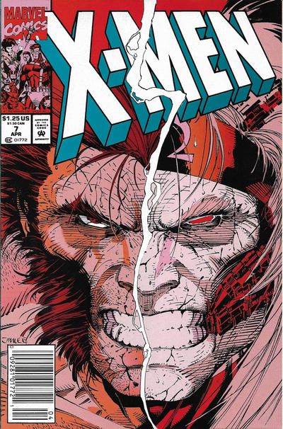 X-Men, Vol. 1 Inside ... Out! |  Issue#7B | Year:1992 | Series: X-Men | Pub: Marvel Comics | Newsstand Edition