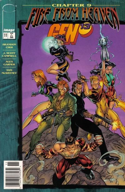 Gen 13, Vol. 2 (1995-2002) Fire From Heaven - Chapter 9: Swim Out Past the Breakers, Watch the World Die! |  Issue#11B | Year:1996 | Series: Gen 13 | Pub: Image Comics | J. Scott Campbell Newsstand