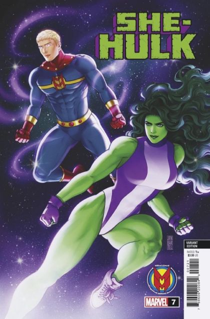 She-Hulk, Vol. 4  |  Issue#7B | Year:2022 | Series:  | Pub: Marvel Comics | Jen Bartel Miracleman Cover