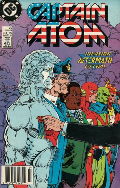 Captain Atom, Vol. 3 Invasion - Aftermath, Slow Burn |  Issue#25B | Year:1988 | Series:  | Pub: DC Comics | Newsstand Edition