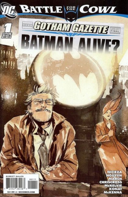 Gotham Gazette: Batman Alive Battle for the Cowl - Gotham Gazette Batman Alive? |  Issue#1 | Year:2009 | Series:  | Pub: DC Comics |