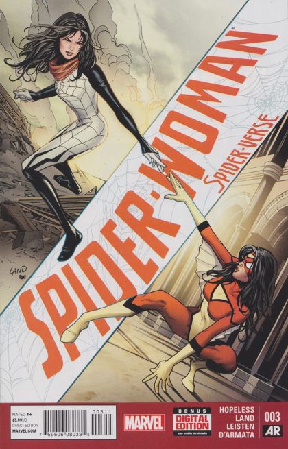 Spider-Woman, Vol. 5 Spider-Verse  |  Issue#3A | Year:2015 | Series: Spider-Woman | Pub: Marvel Comics | Regular Greg Land Cover