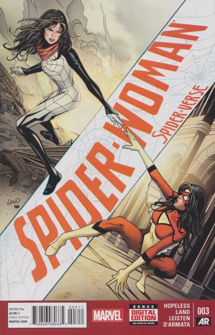 Spider-Woman, Vol. 5 Spider-Verse  |  Issue#3A | Year:2015 | Series: Spider-Woman | Pub: Marvel Comics | Regular Greg Land Cover