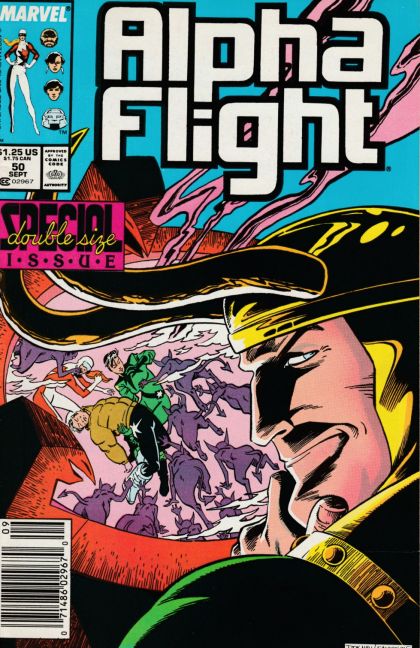 Alpha Flight, Vol. 1 This Mortal Coil! |  Issue#50B | Year:1987 | Series: Alpha Flight | Pub: Marvel Comics | Newsstand Edition