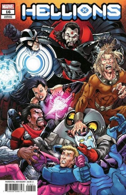 Hellions "Come Hurt with Us" |  Issue#16B | Year:2021 | Series:  | Pub: Marvel Comics | Variant Todd Nauck Cover