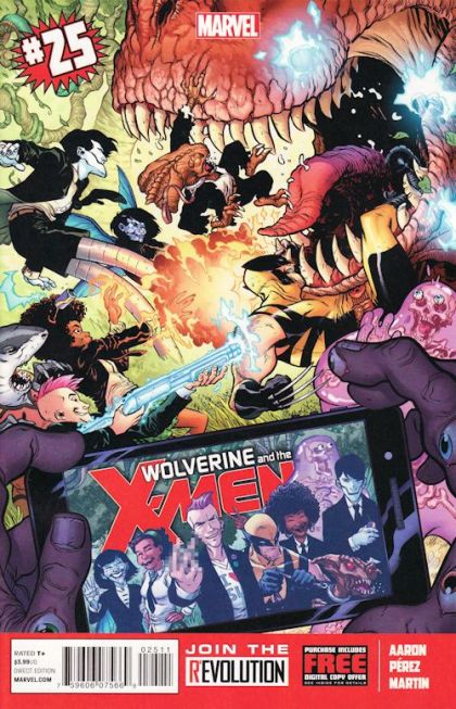Wolverine & the X-Men, Vol. 1 Savage Learning, Part 1: Survival 101 |  Issue#25A | Year:2013 | Series: X-Men | Pub: Marvel Comics | Regular Ramón Pérez Cover