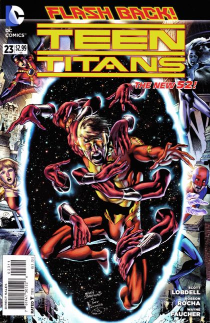 Teen Titans, Vol. 4 Hello, I Must be Going! |  Issue#23A | Year:2013 | Series: Teen Titans | Pub: DC Comics | Eddy Barrows Regular Cover