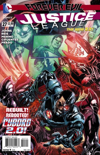 Justice League, Vol. 1 Forever Evil - Forever Doomed |  Issue#27A | Year:2014 | Series: Justice League | Pub: DC Comics | Ivan Reis Regular Cover