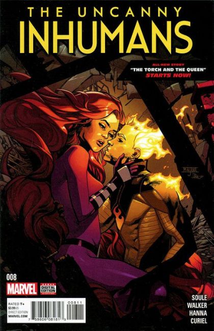The Uncanny Inhumans The Torch And The Queen, Part 1 |  Issue#8A | Year:2016 | Series: Inhumans | Pub: Marvel Comics | Regular Mahmud Asrar Cover