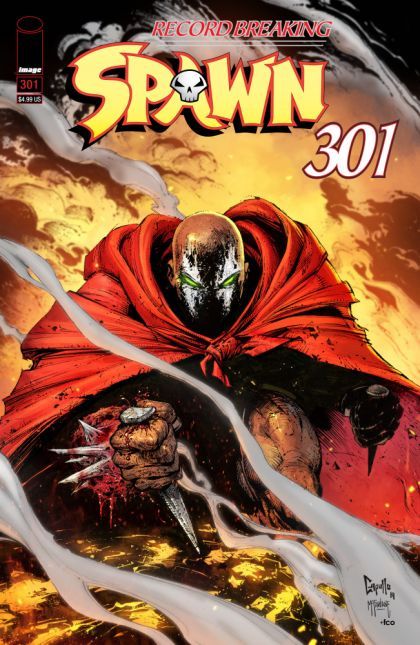 Spawn The Record |  Issue#301B | Year:2019 | Series: Spawn | Pub: Image Comics | Greg Capullo Variant  Cover