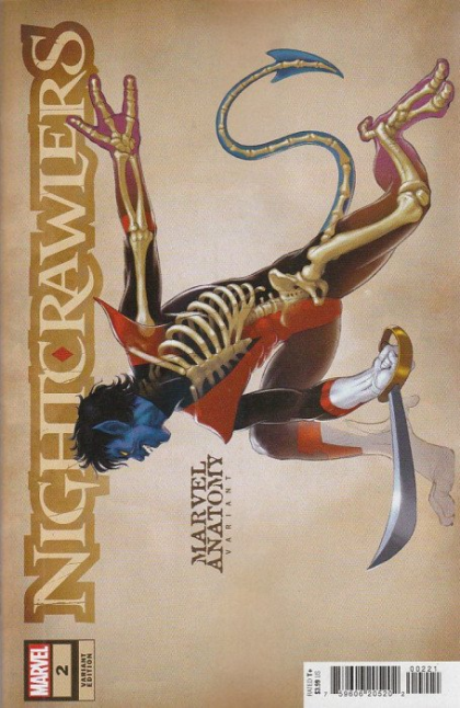 Nightcrawlers Part 5: The Apostate |  Issue#2B | Year:2023 | Series:  | Pub: Marvel Comics | Jonah Lobe Marvel Anatomy Cover