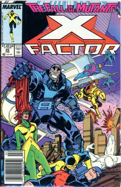 X-Factor, Vol. 1 The Fall of the Mutants - Judgement Day! |  Issue#25B | Year:1988 | Series: X-Factor | Pub: Marvel Comics | Newsstand Edition