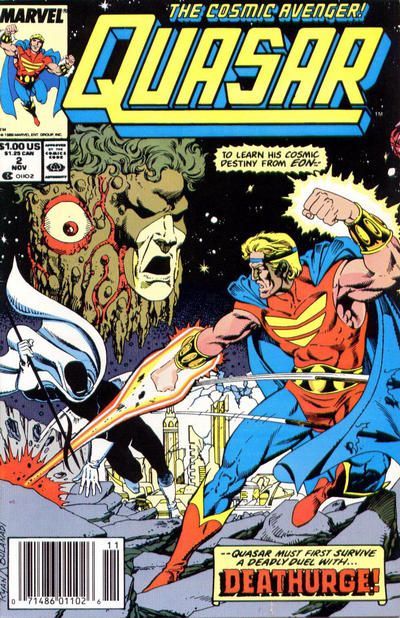 Quasar Destinty Amidst The Ruins |  Issue#2B | Year:1989 | Series: Quasar | Pub: Marvel Comics | Newsstand Edition