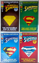 REIGN of the SUPERMEN 4 Issue Die-Cut Collector’s Edition SET – 1st Appearance of Superboy (Adventures of Superman #501), Cyborg Superman (Superman #78), Steel (Man of Steel #22), & Eradicator (Action Comics # 687)-with Poster Inserts in Each