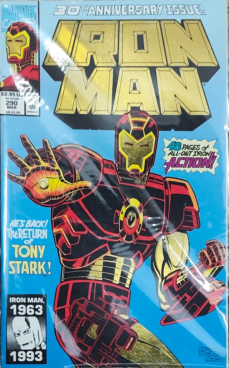 Iron Man Gold Foil Cover Collectors Edition | Issue:290 | Pub: Marvel